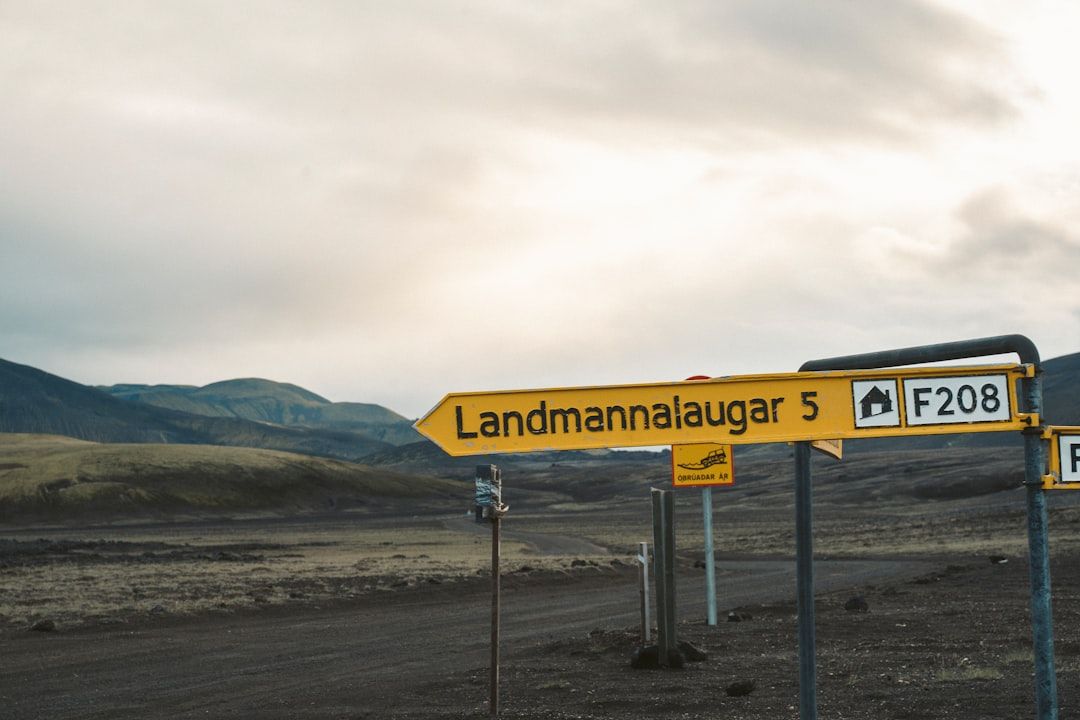 The two websites in Landmannalaugar